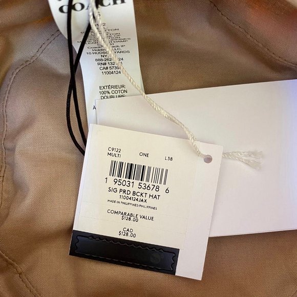 coach rainbow signature Bucket Hat C9122 - Picture 7 of 9